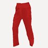Pantalón de alta visibilidad, de material fluorescente, color rojo.