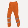 Pantalón de alta visibilidad, de material combinado, color naranja.