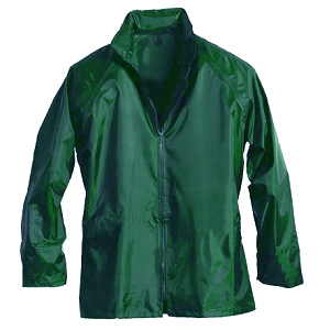 Chaqueta de protección para trabajos expuestos a la lluvia.