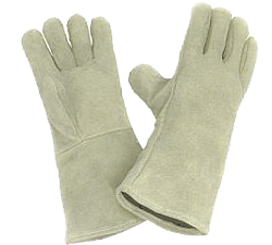 Par de guantes para soldadores. Par de guantes para soldadores.