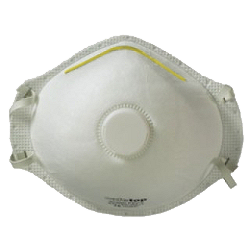 Mascarilla autofiltrante contra partículas, FFP1, con válvula de exhalación.