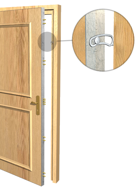 Tres puntos frontales de cierre (8 pestillos + 4 pestillos manuales) y retenedor