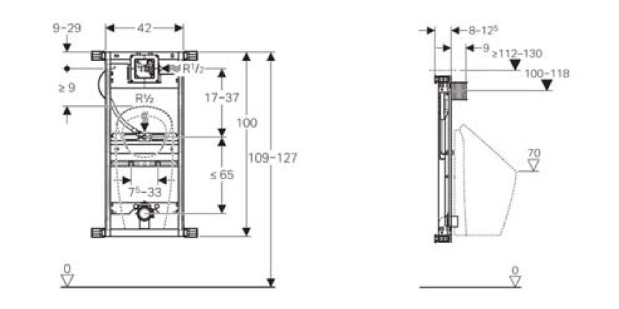 De altura ajustable entre 1090 y 1270 mm, para cabezal pulverizador